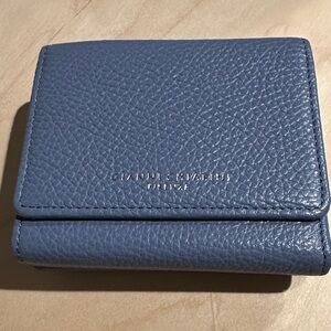 Gianni Chiarini Blue Gray Leather Wallet
